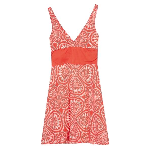 Patagonia Dresses & Skirts - Patagonia Bandha Summer Sundress, Coral Pink Floral Geometric Print, Medium